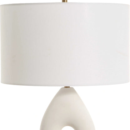 Ivory Stone Table Lamp