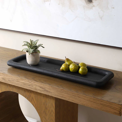 Indoor-Outdoor Black Tray