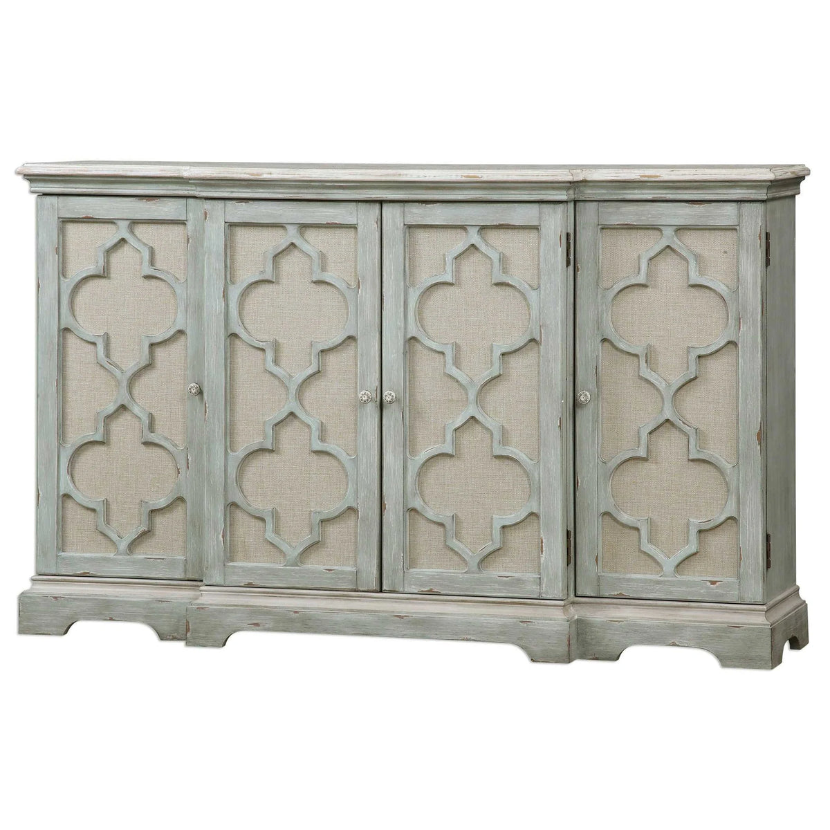 4-Door Gray Cabinet