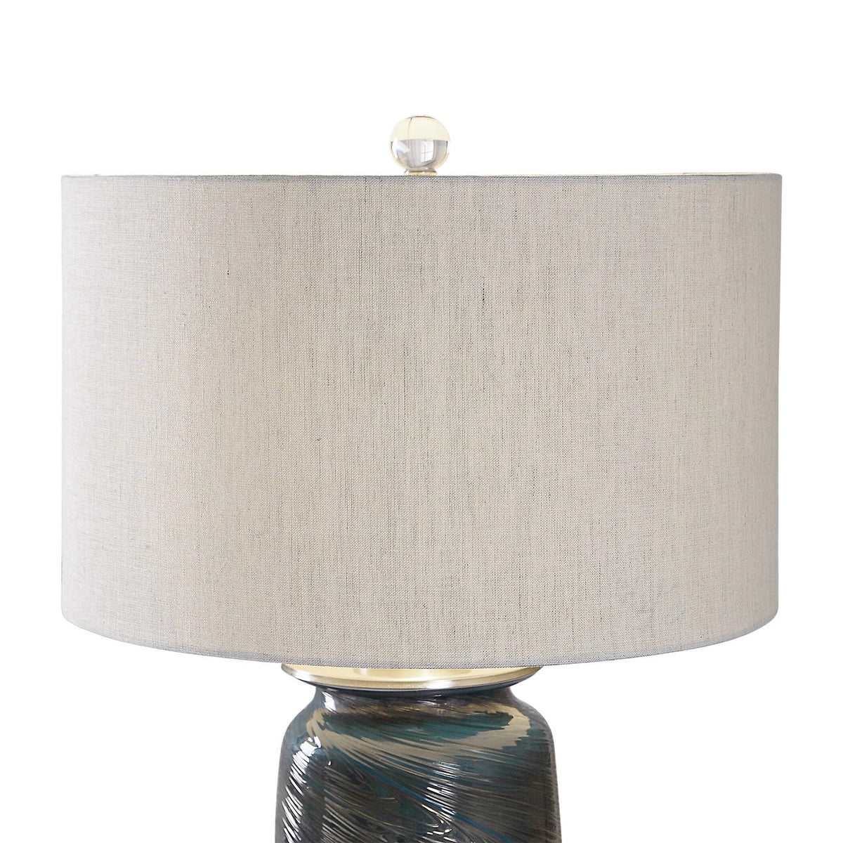 Swirl Glass Table Lamp
