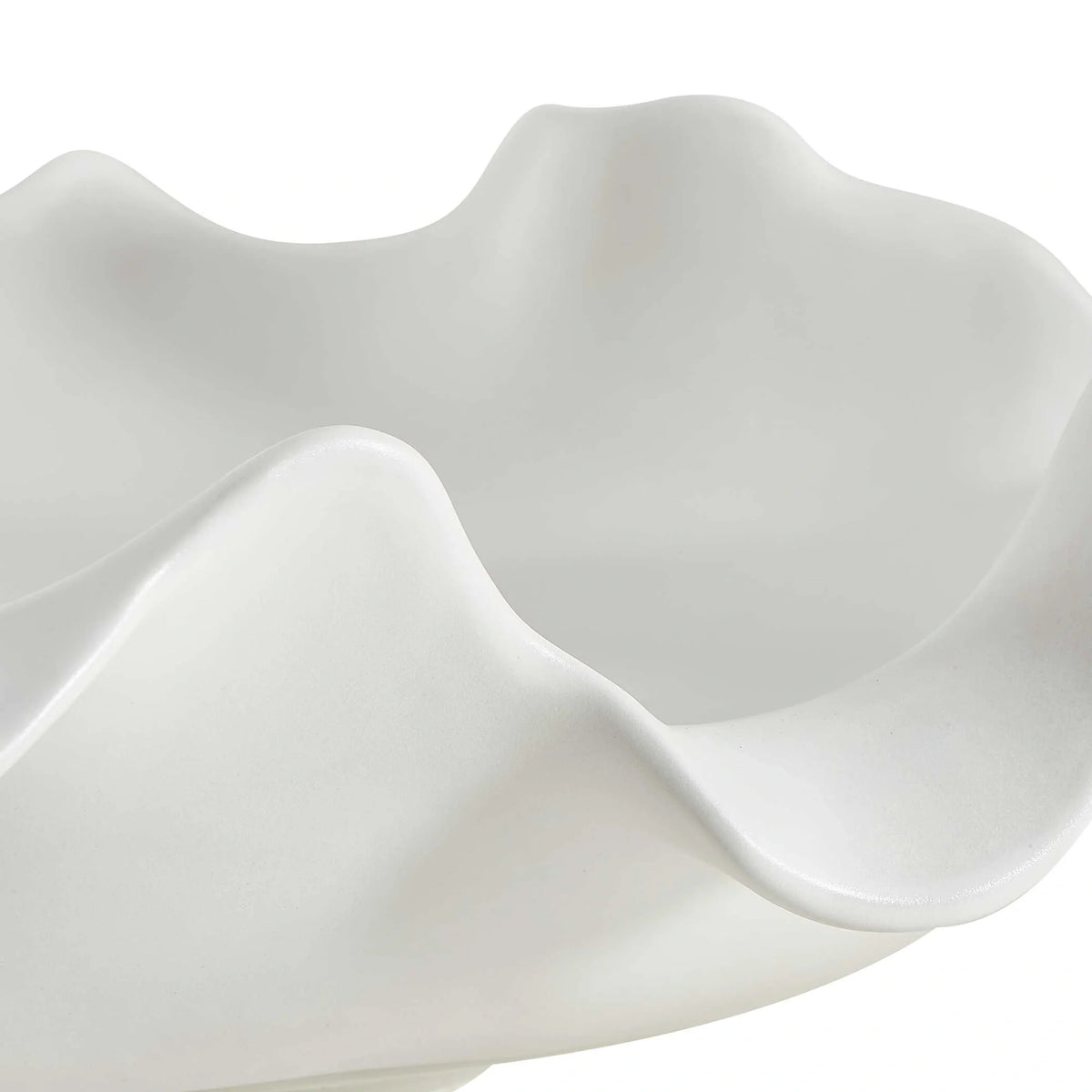 Crest White Outdoor Bowl