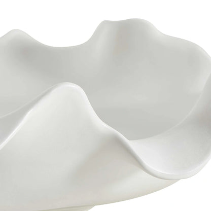 Crest White Outdoor Bowl