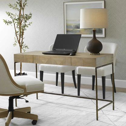 Natural Wood Modern Desk