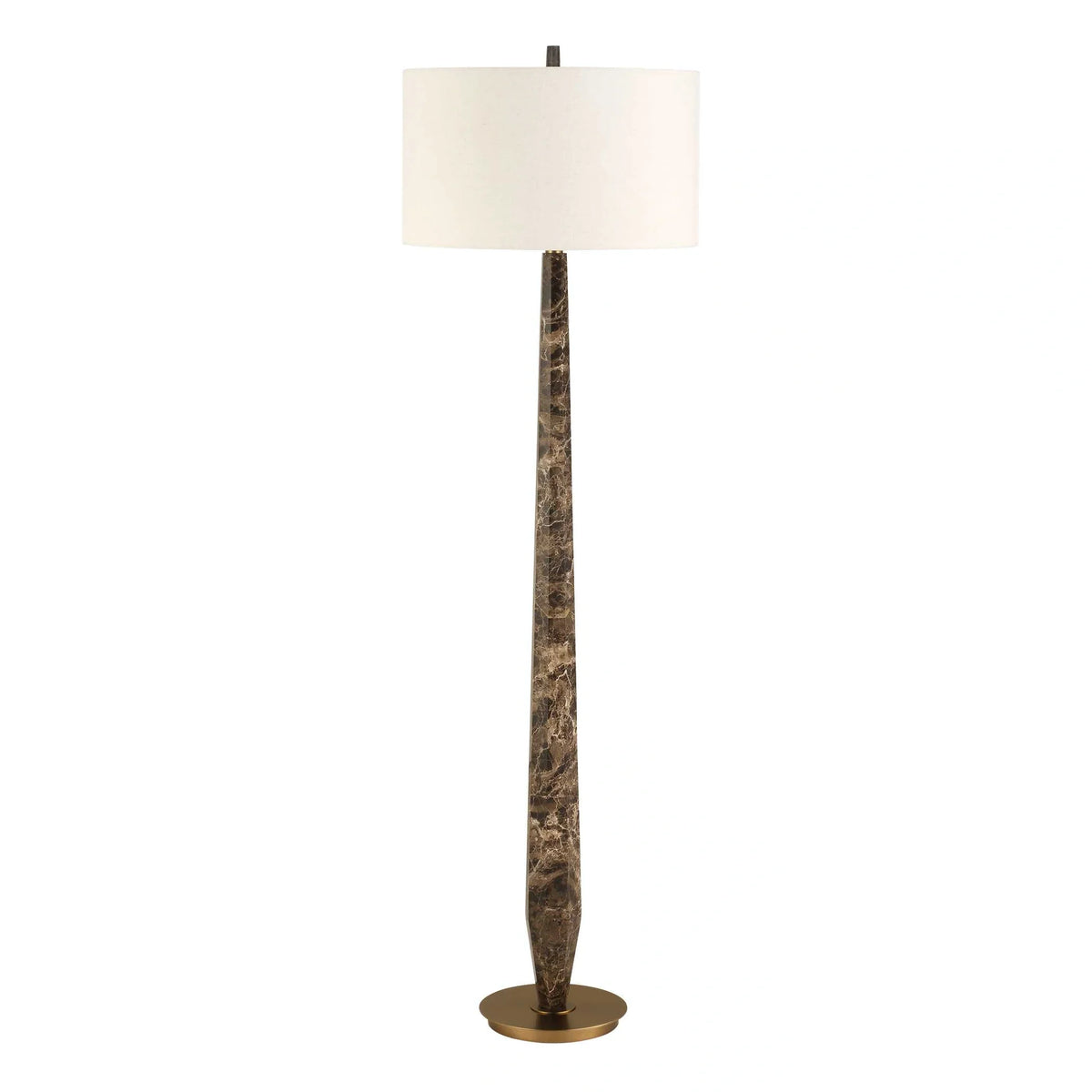 Brown Marble Floor Lamp