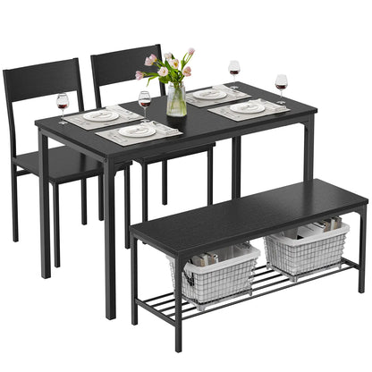 Space-Saving Dining Table Set for 4