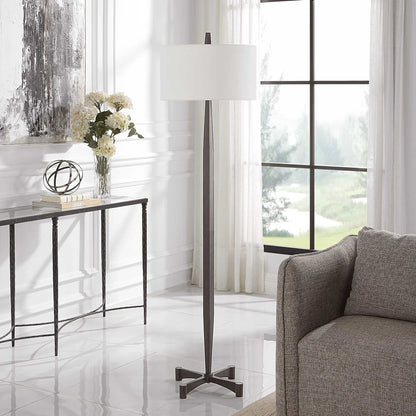 Rust Metal Floor Lamp