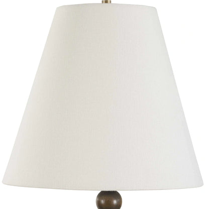 Stacked Wood Sphere Table Lamp