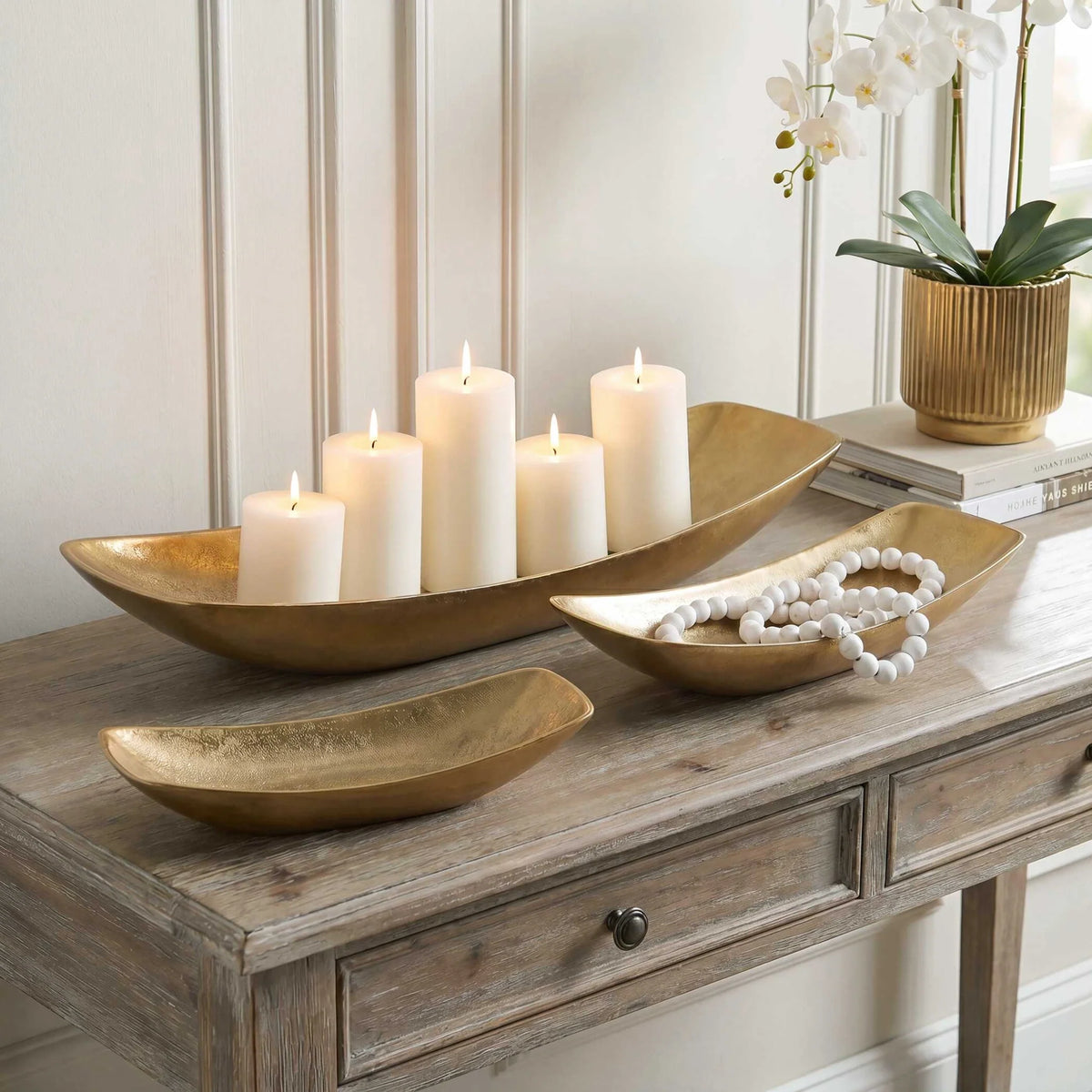 Antique Brass Bowls Set/3