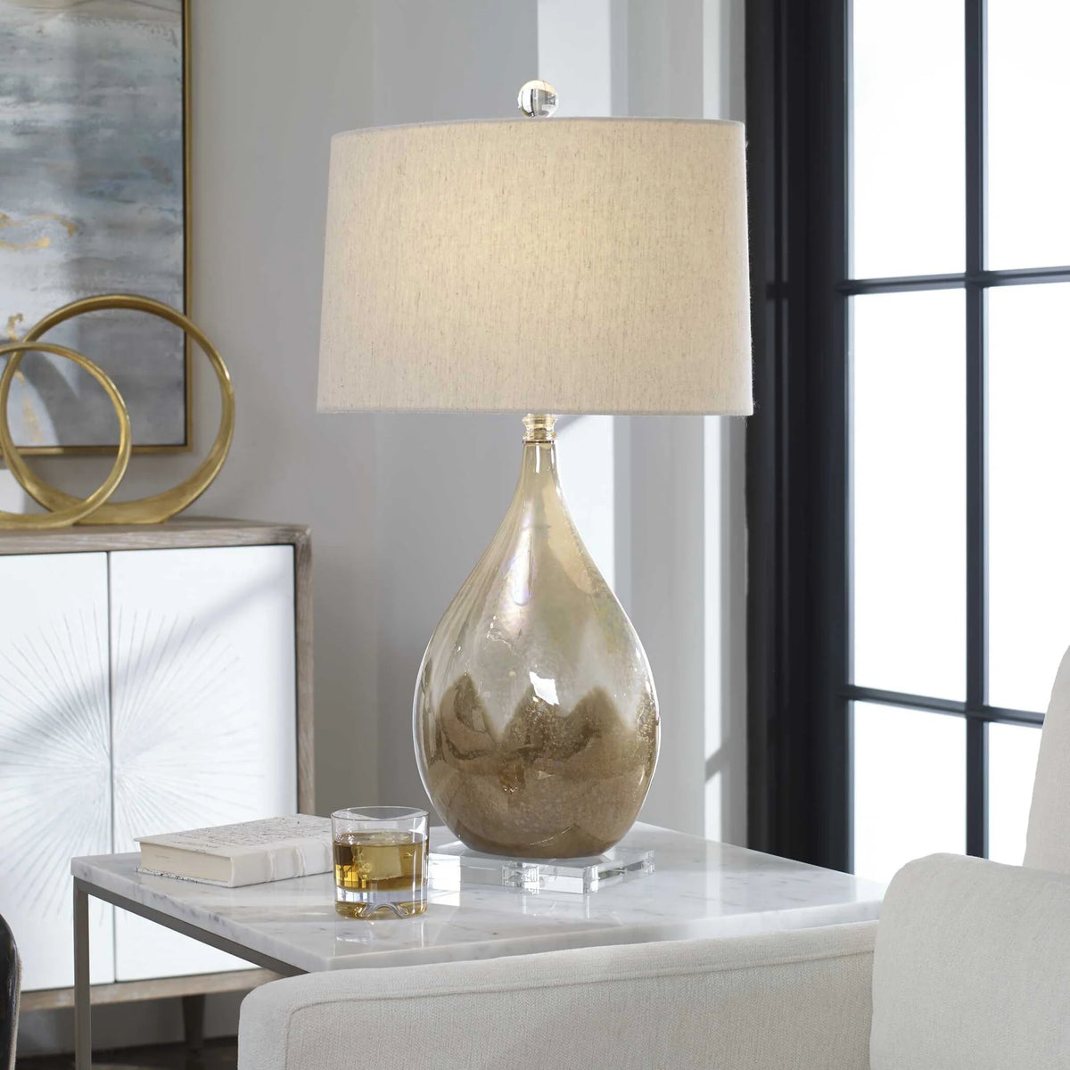 Glazed Ceramic Table Lamp