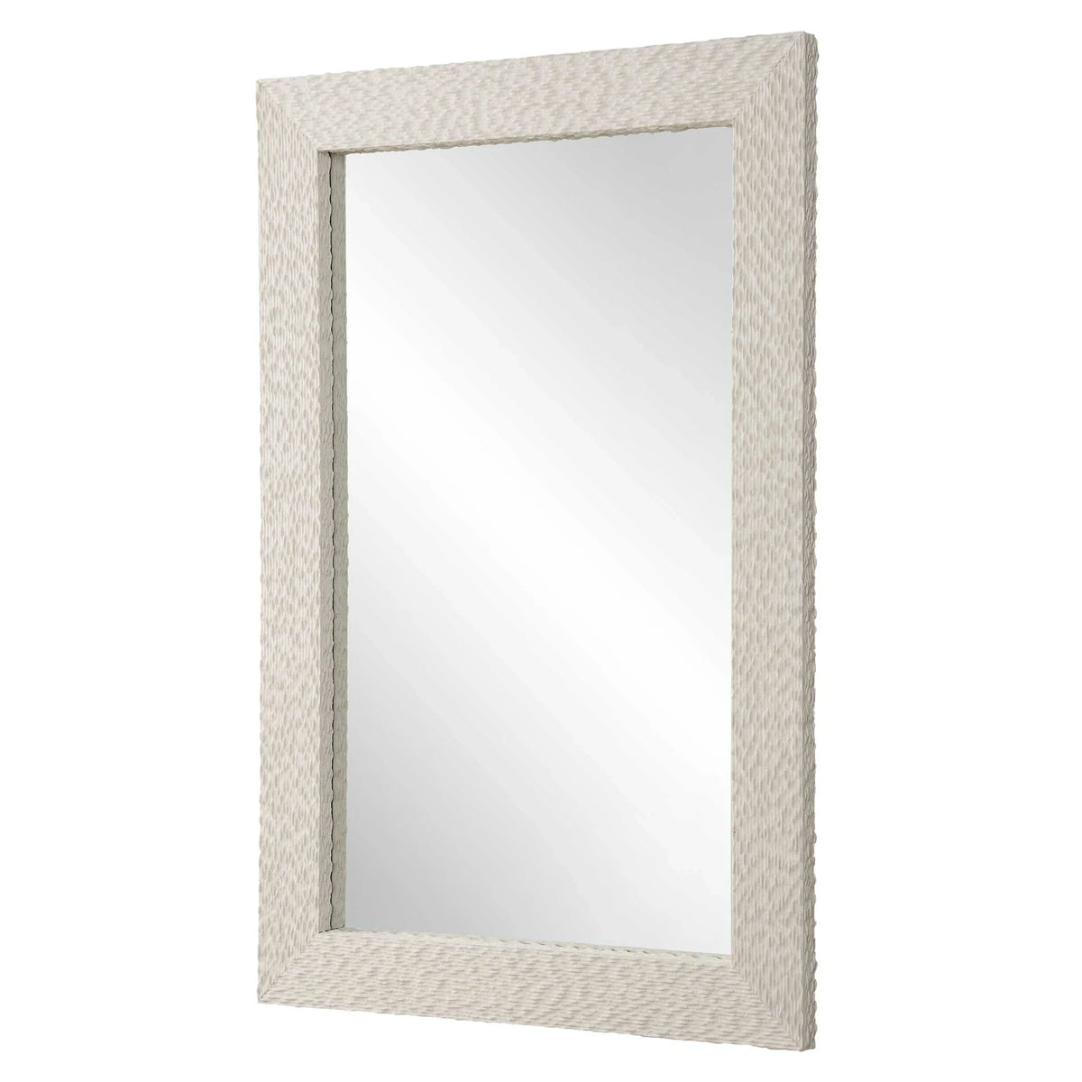 Ivory Stone Mirror