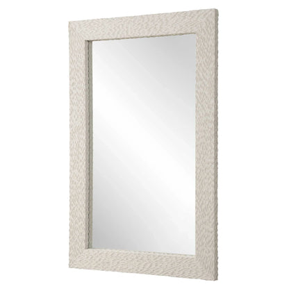 Ivory Stone Mirror