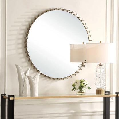 Brass Round Mirror