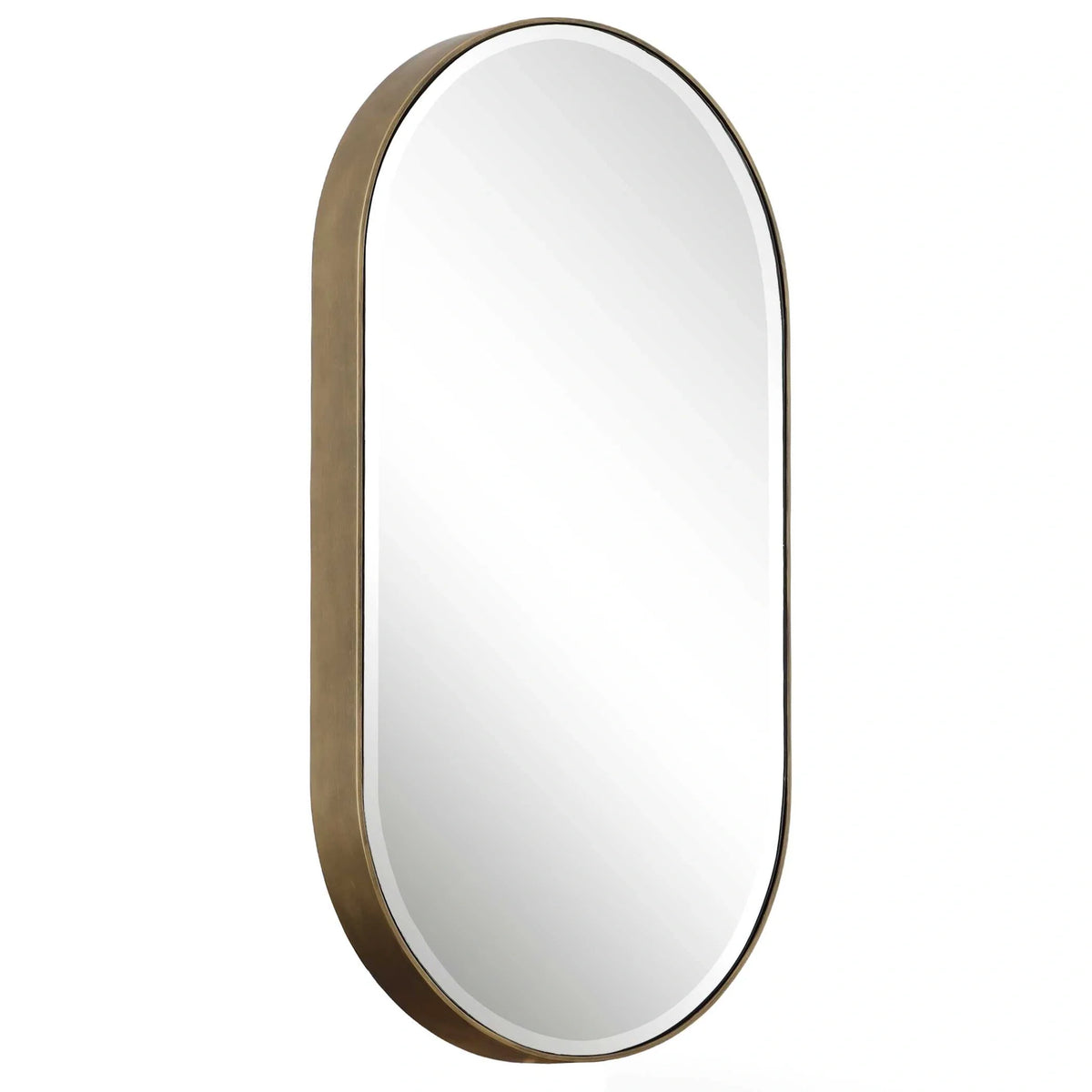 Oval Gold Mirror
