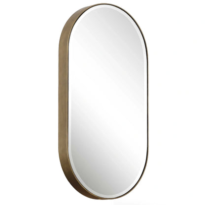 Oval Gold Mirror