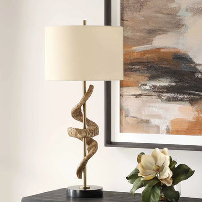 Sculptural Horn Table Lamp