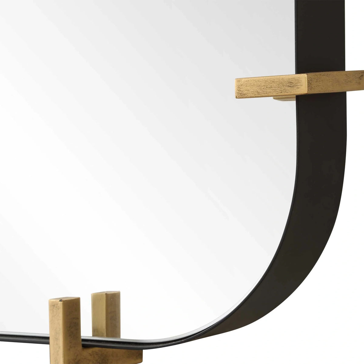 Industrial Iron Strap Mirror