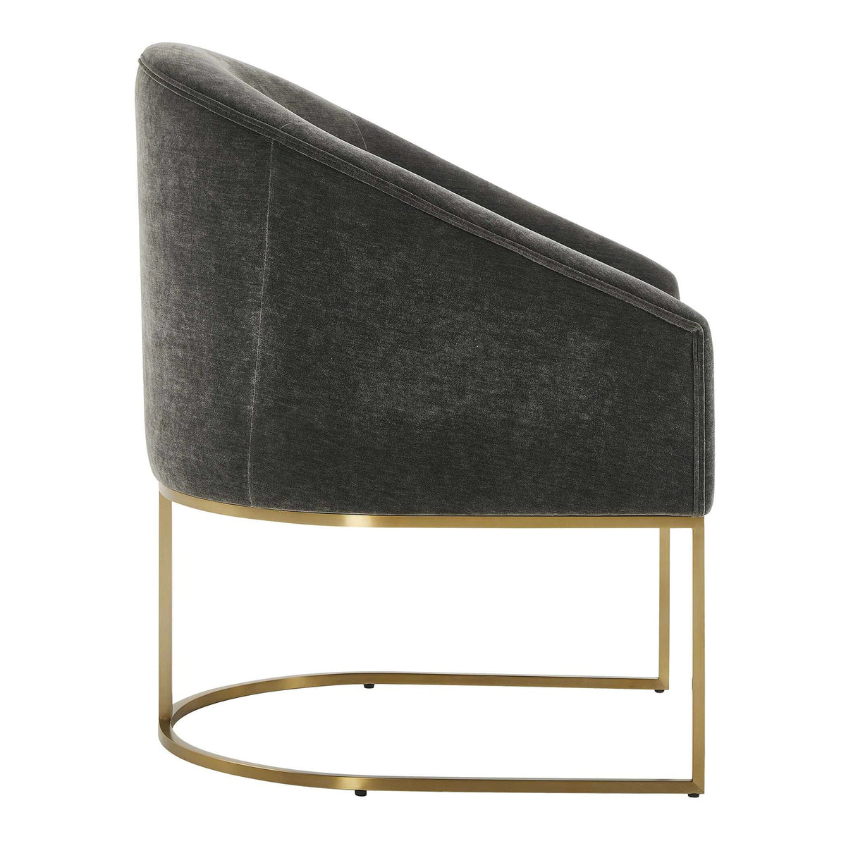 Curved Steel Dining Chair