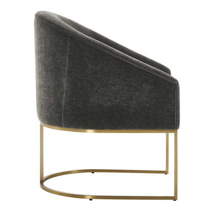 Curved Steel Dining Chair
