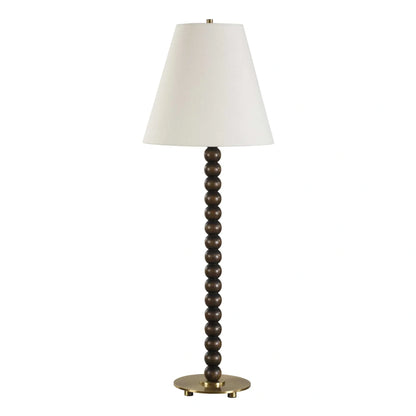 Stacked Wood Sphere Table Lamp