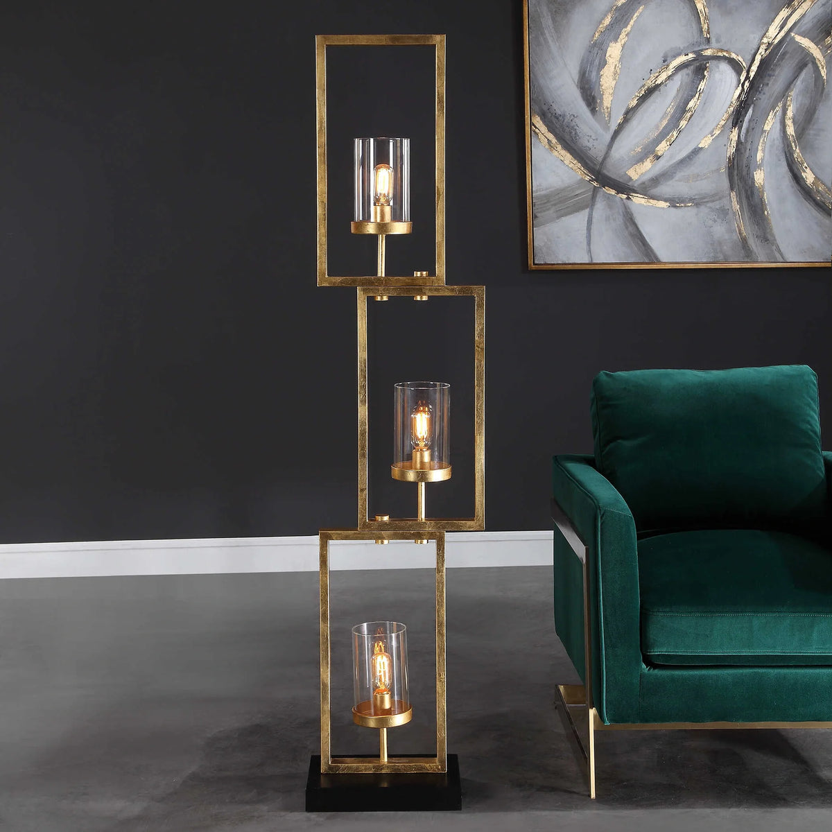 Staggered Rectangles Floor Lamp