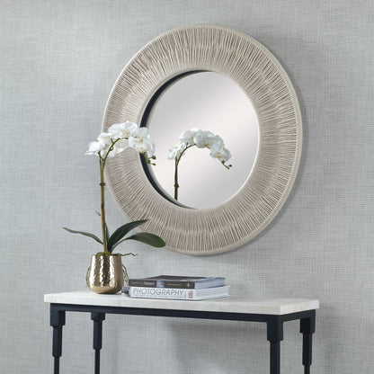 Rope-Wrapped Round Mirror