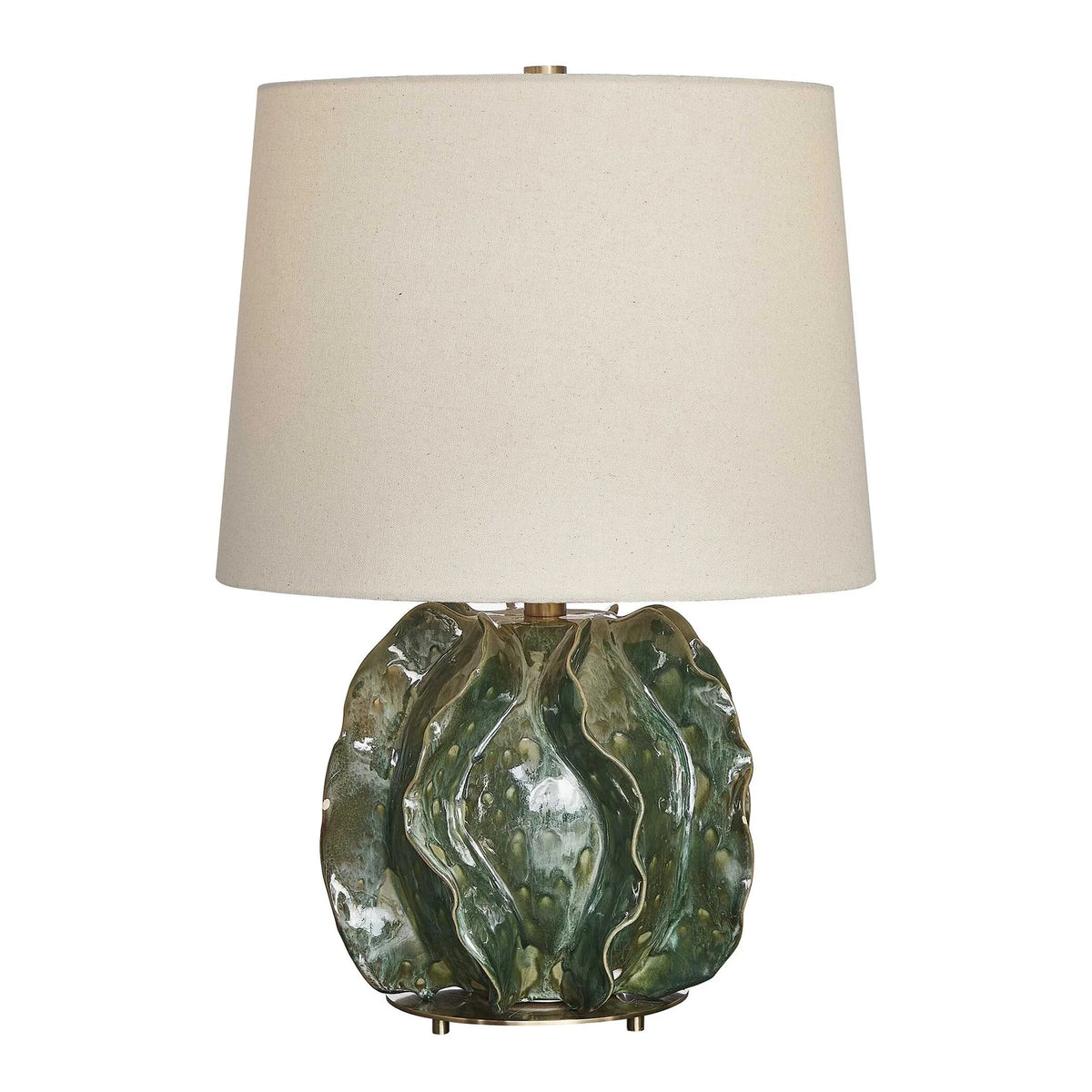 Deep Green Ceramic Table Lamp