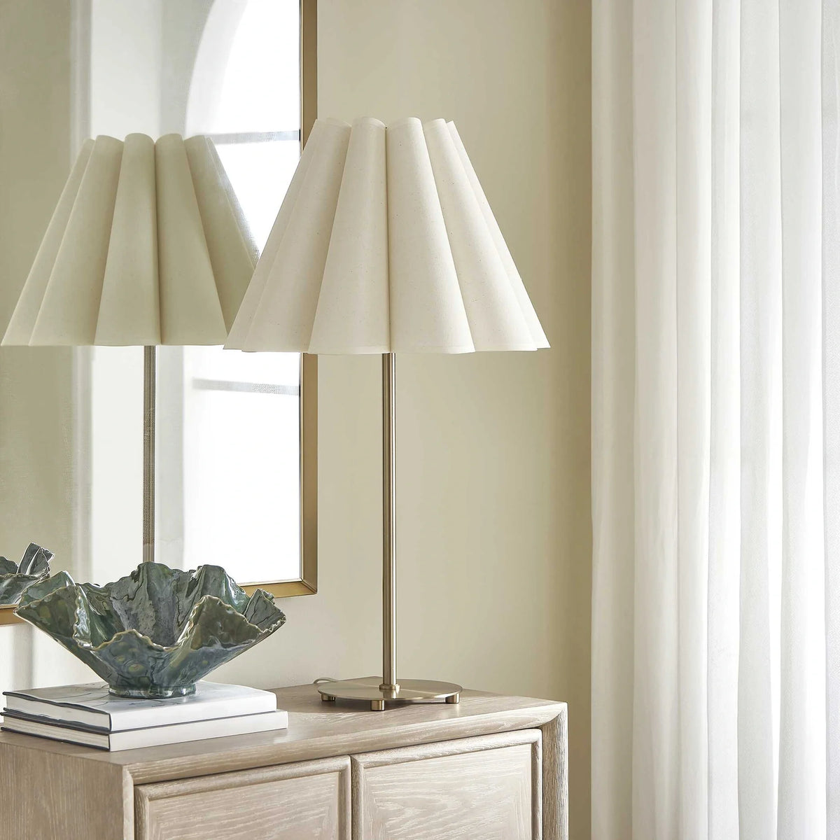 Fluted Shade Table Lamp