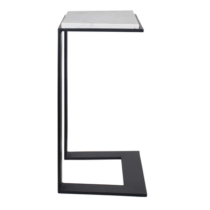 White Marble Accent Table
