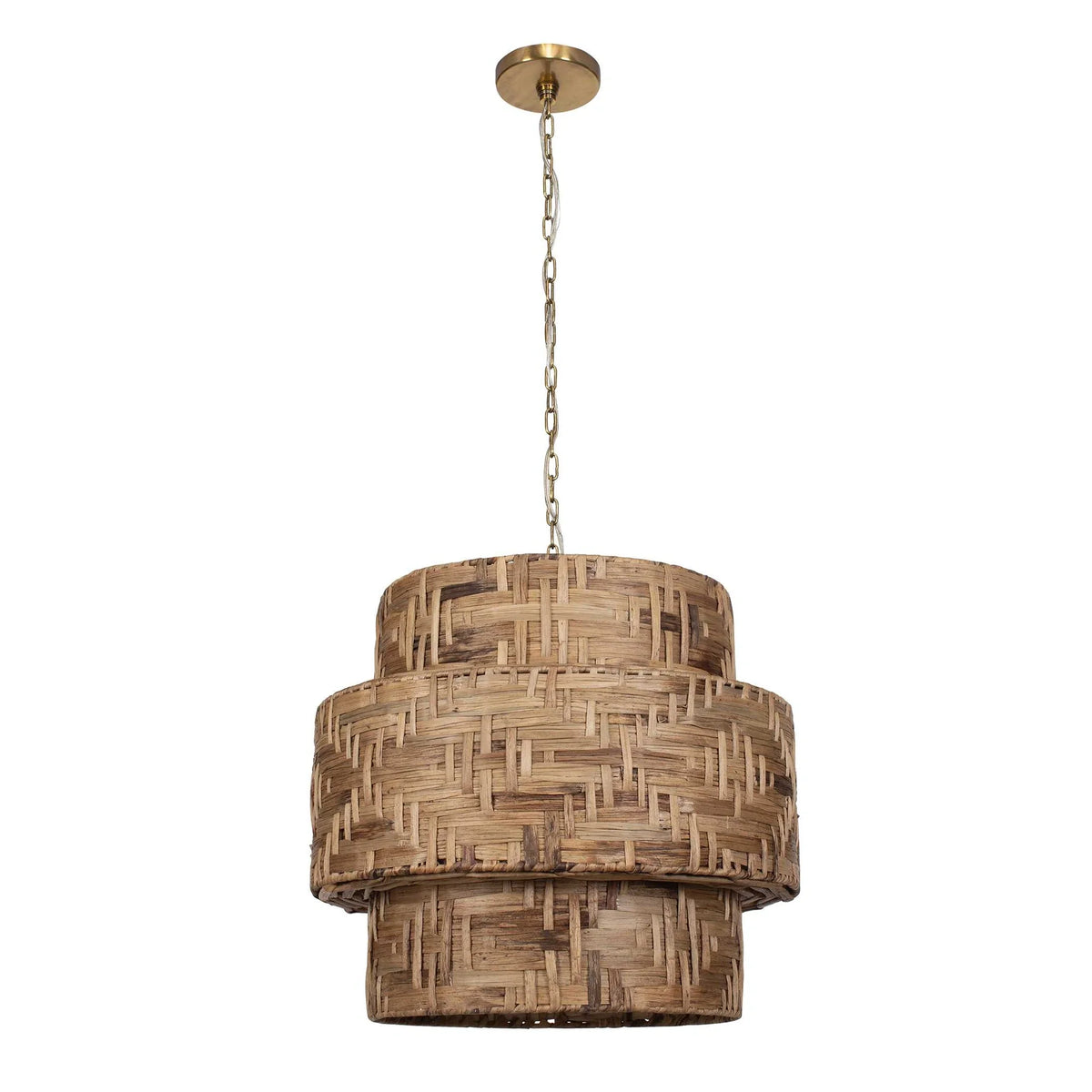 4 Light Woven Pendant