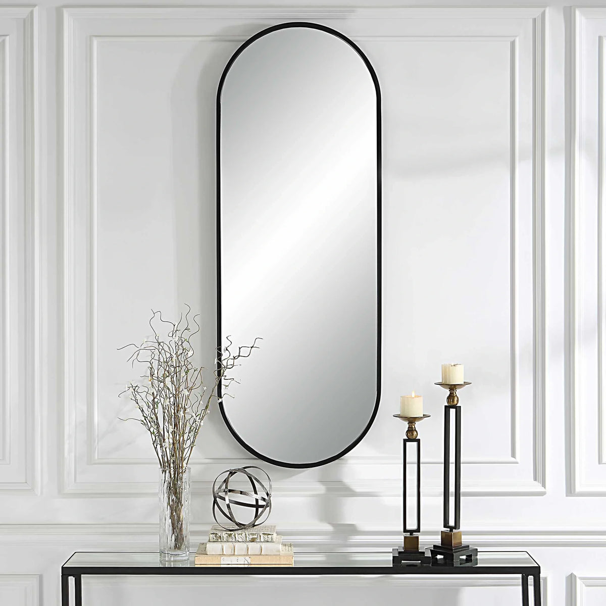 Minimalist Oval Mirror