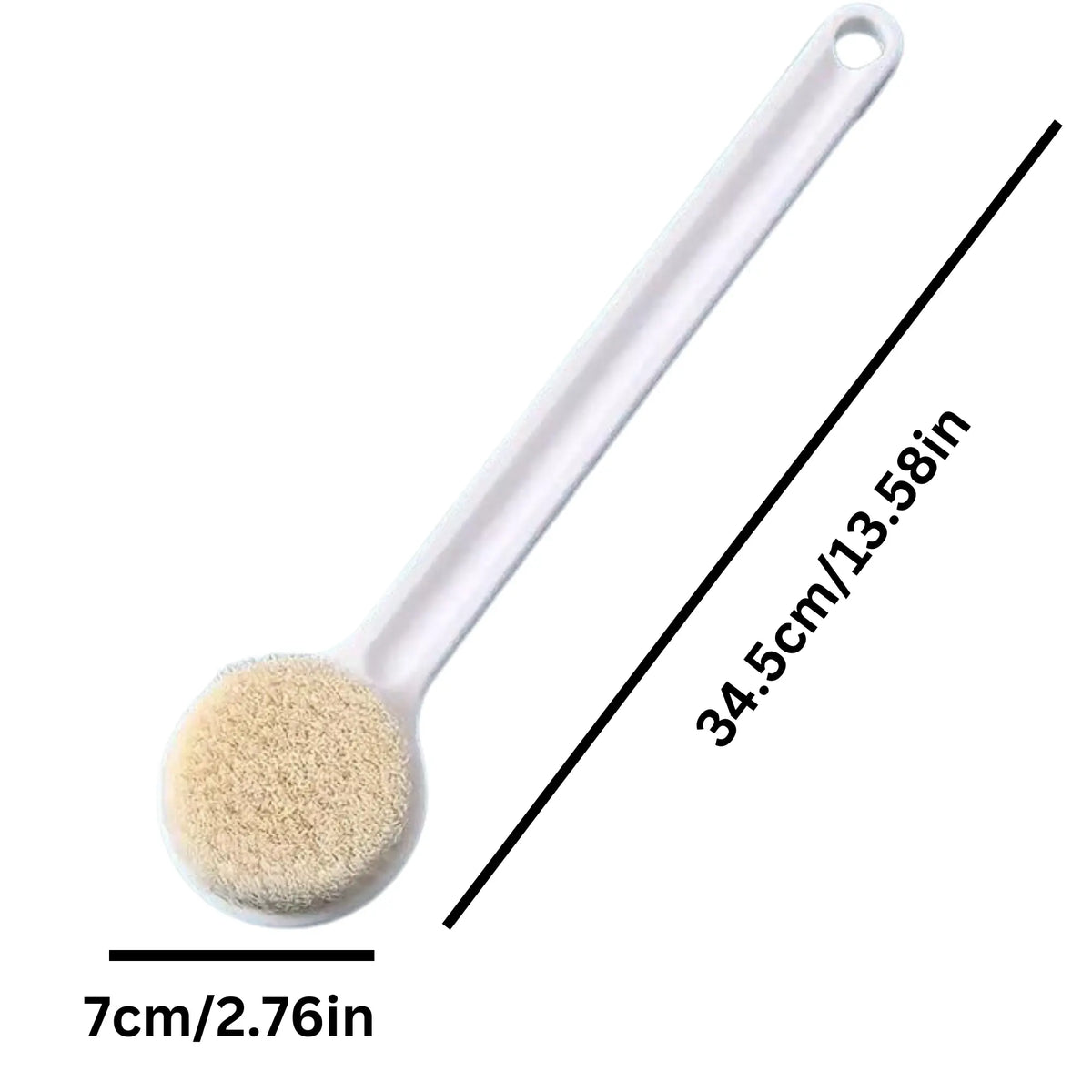 Long-Handled Bath Brush for Effortless Exfoliation and Lathering