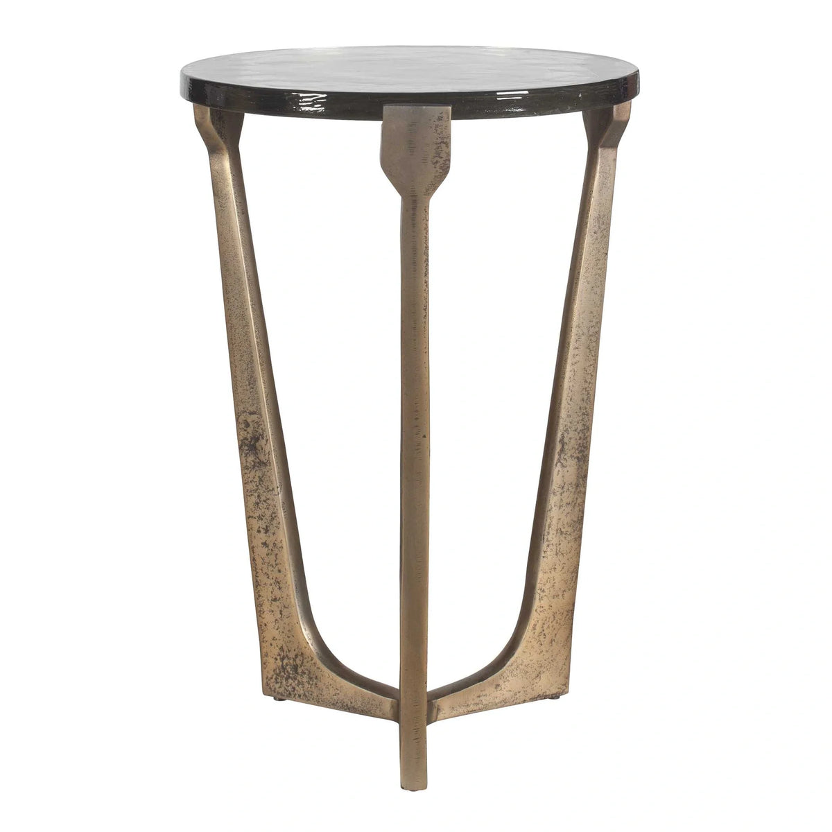 Outdoor Brass Accent Table
