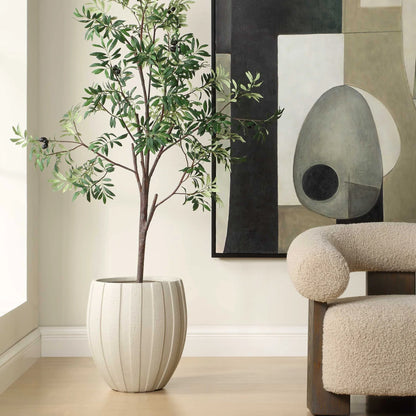 Textured Outdoor Planter
