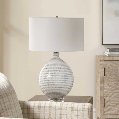 Horizontally Striped Table Lamp