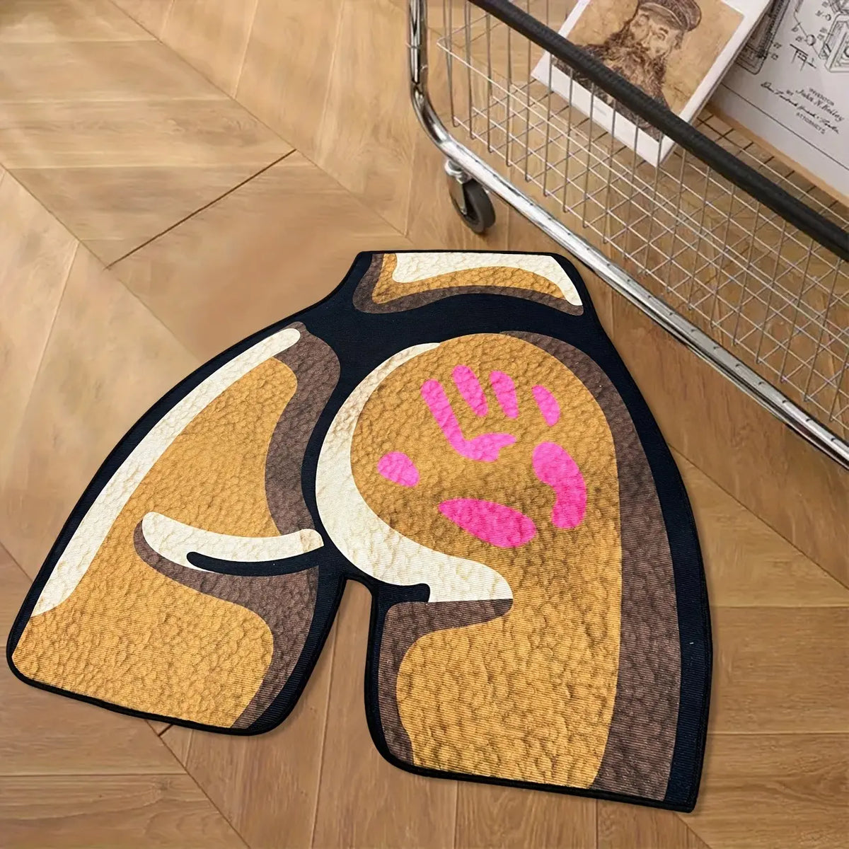 Anime-Inspired Area Rug - Irregular Cartoon Design for Bedroom & Living Room Decor