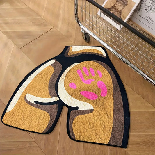 Anime-Inspired Area Rug - Irregular Cartoon Design for Bedroom & Living Room Decor