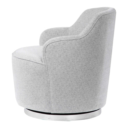Woven Linen Swivel Chair