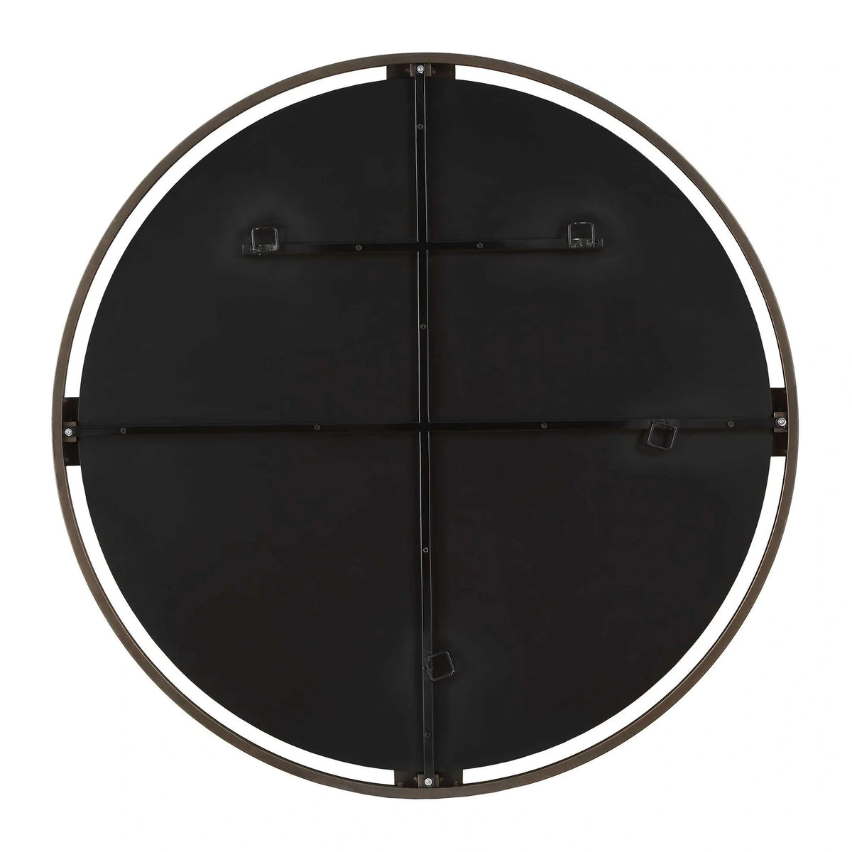 Black Round Mirror