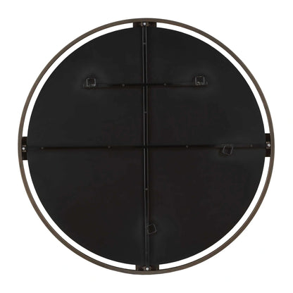 Black Round Mirror