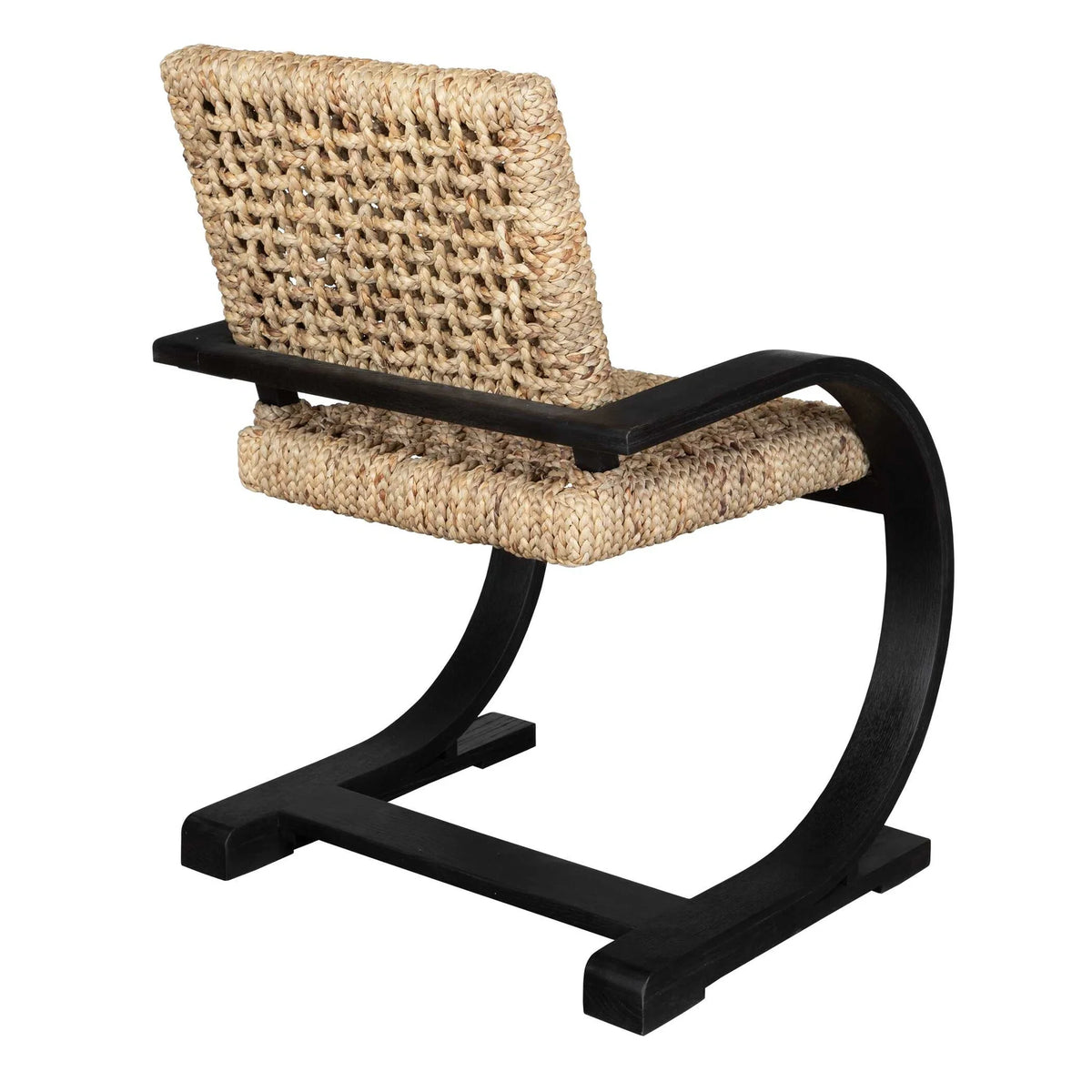Woven Black Dining Chair