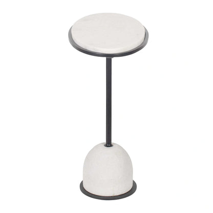 White Marble Side Table
