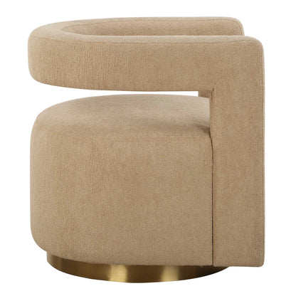 Boucle Swivel Chair