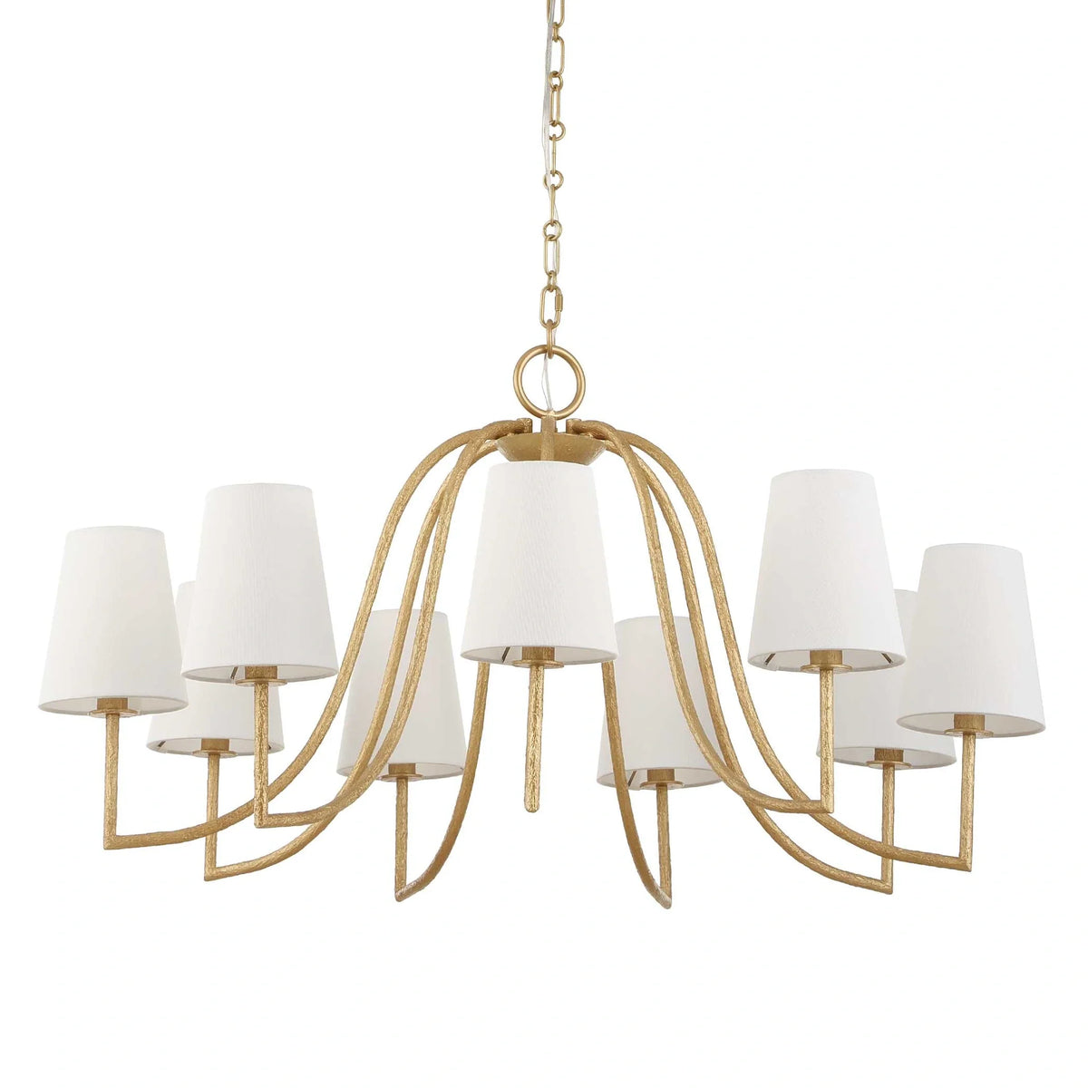 9-Light Gold Chandelier