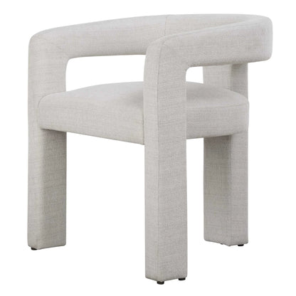 Sculptural Fabric Dining Chair