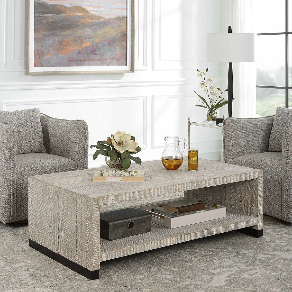 White Washed Coffee Table