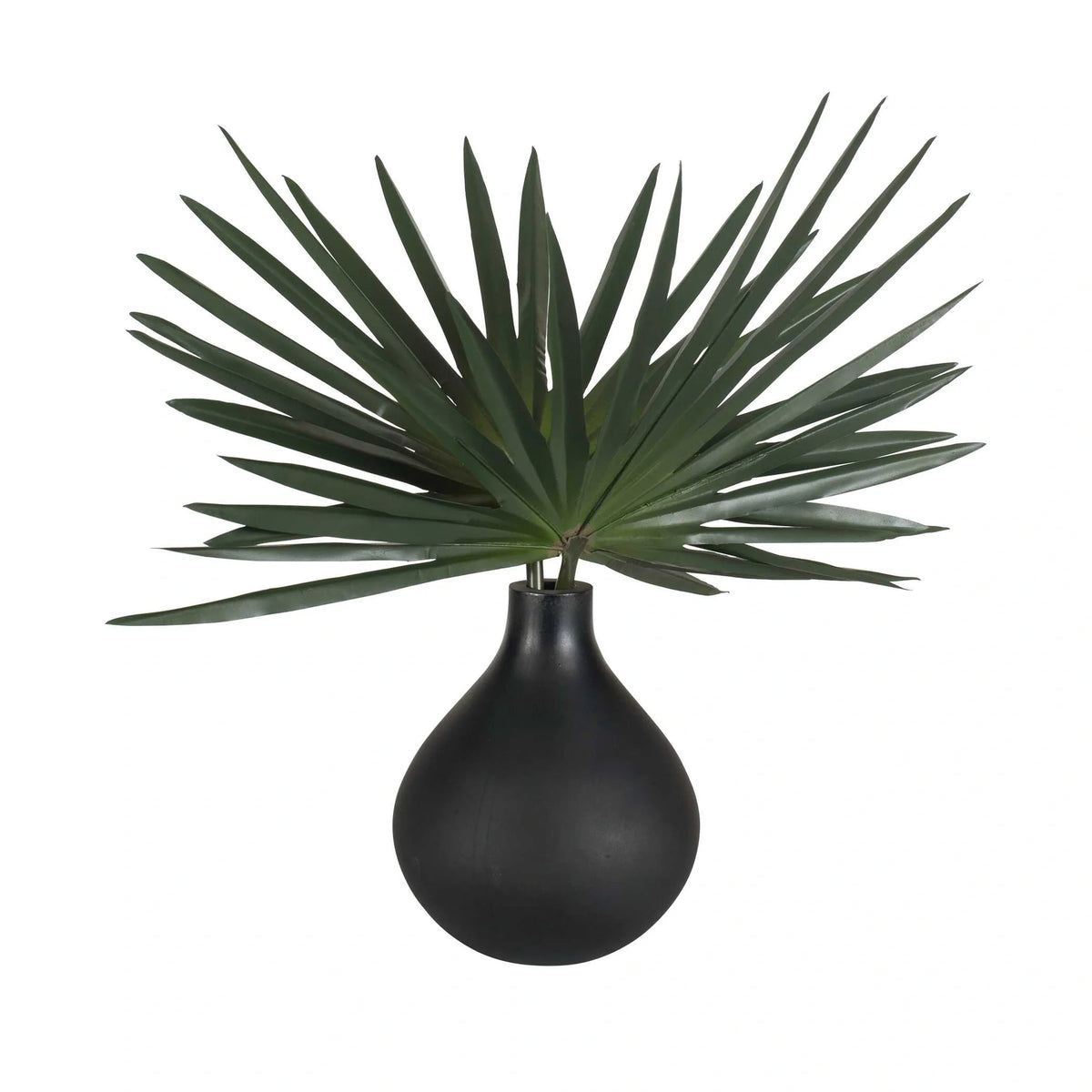 Palm Leaf Accent & Vase