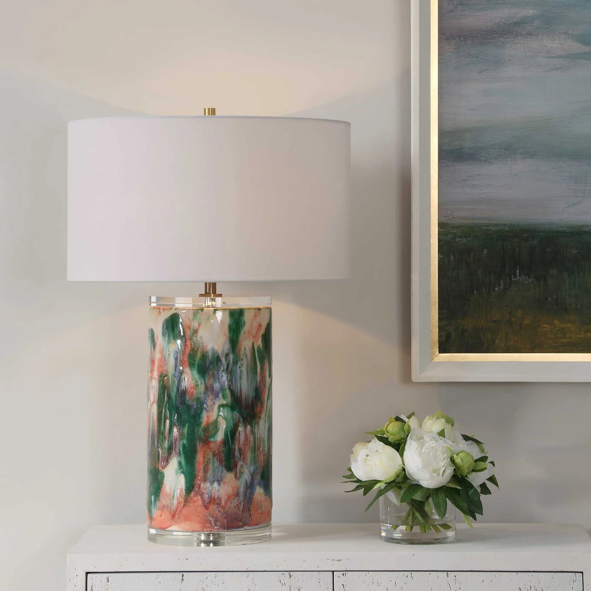 Multi-Colored Table Lamp