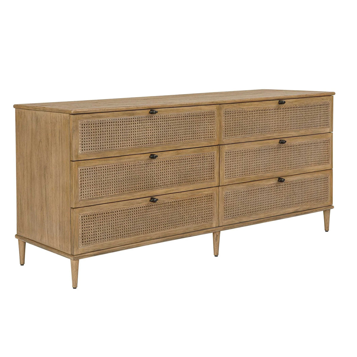 6 Drawer Rattan Chest