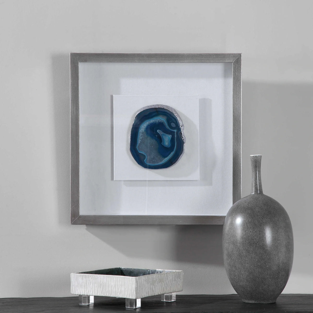 Blue Stone Shadow Box