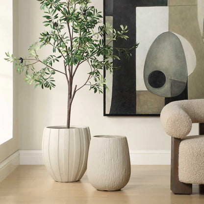 Textured Outdoor Planter